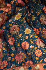 Baagh-e-Neel Unstitched Cotton Silk 3 Piece Suit Set