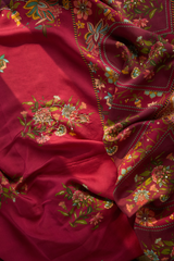 Surkh Baagh Suit Set – Unstitched Cotton Silk 3-Piece Set