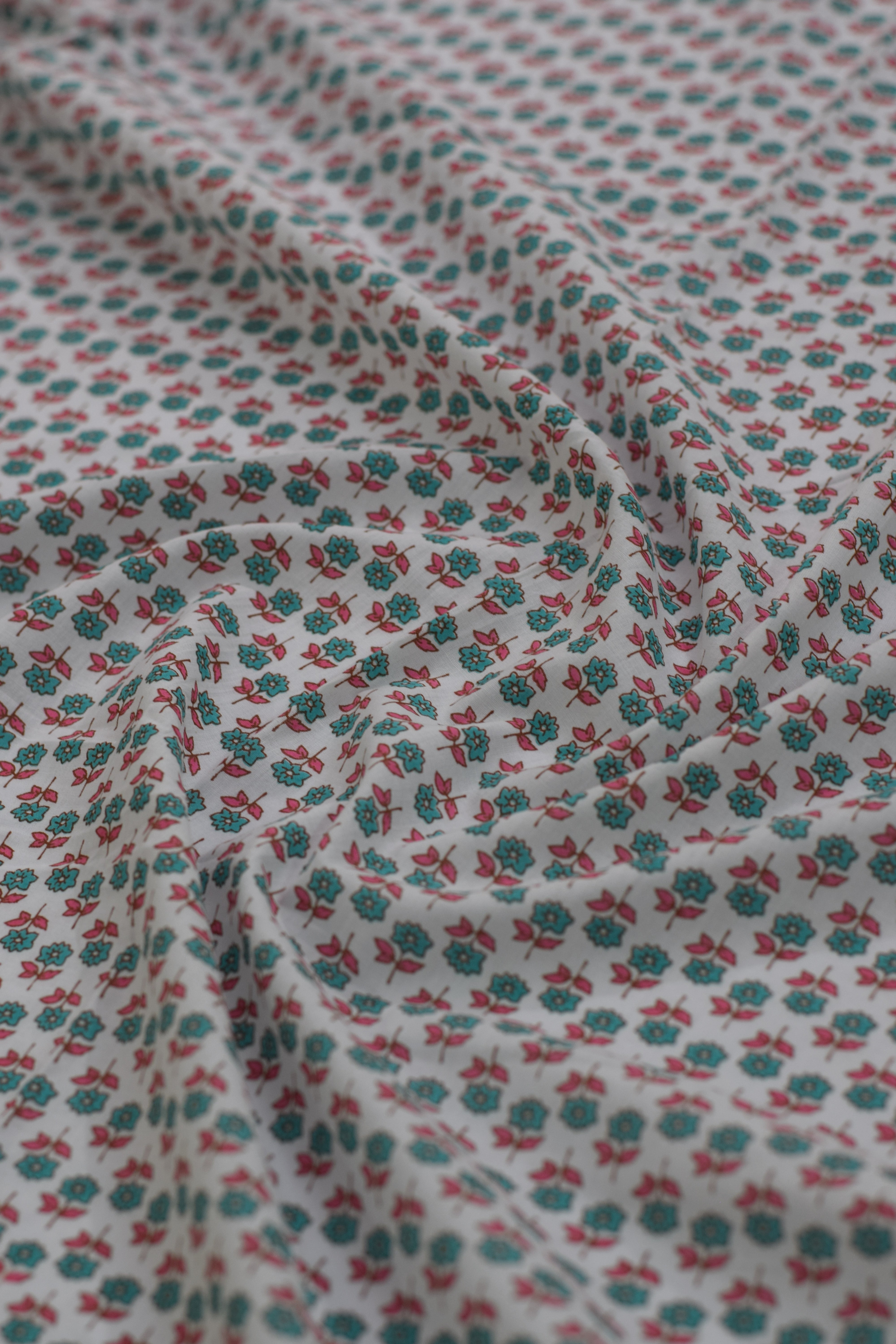 Close-up of floral patterned fabric