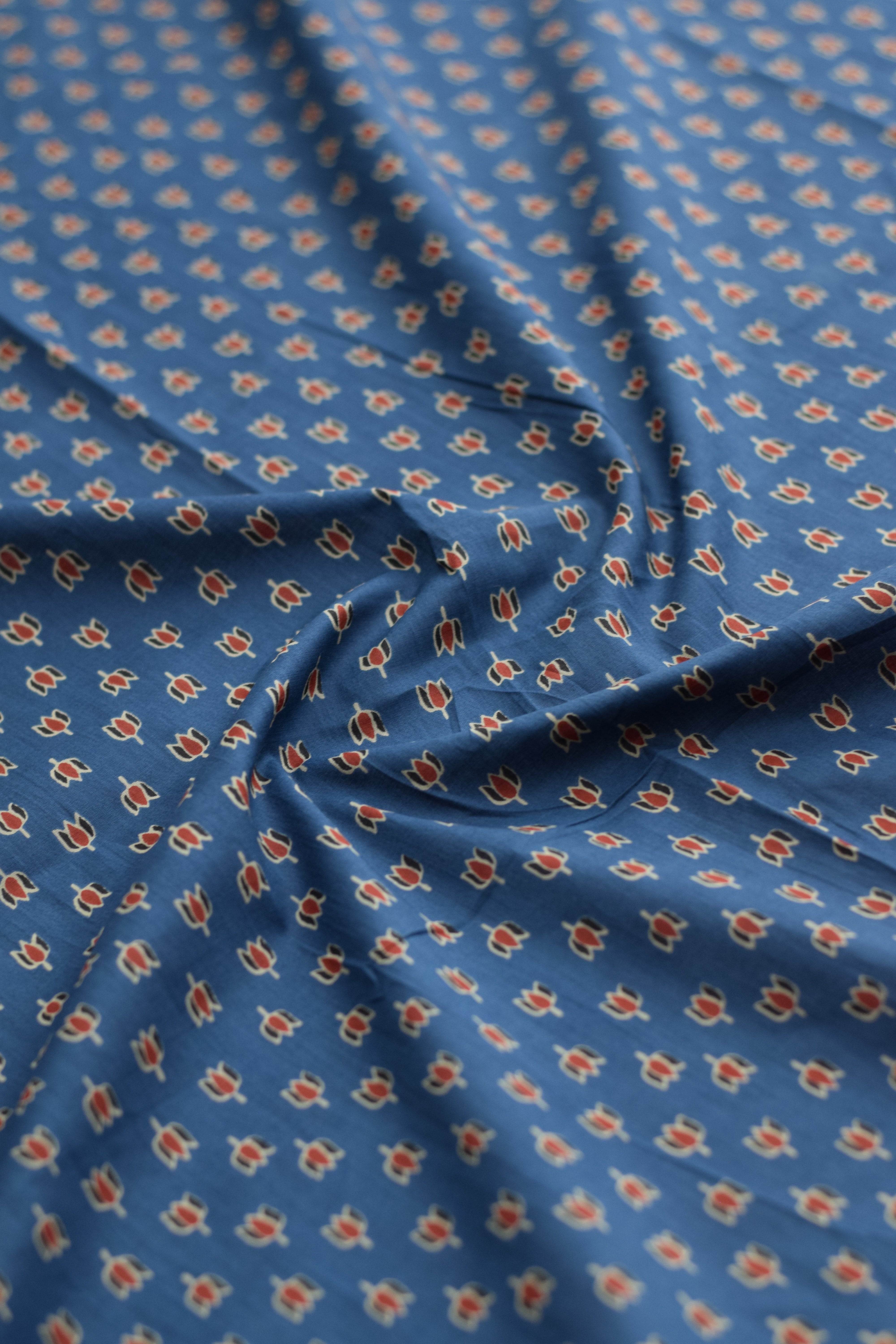 Buti print pure cotton fabric